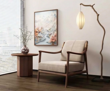 New Chinese Style Lounge Chair-ID:766808035