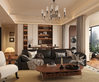French Style A Living Room-ID:548223025