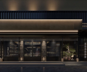 New Chinese Style Facade Element-ID:100989383