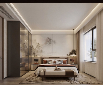 New Chinese Style Bedroom-ID:829947954