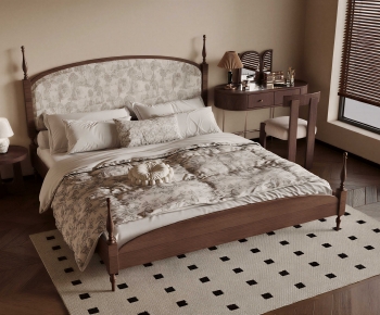 Modern Double Bed-ID:909447911