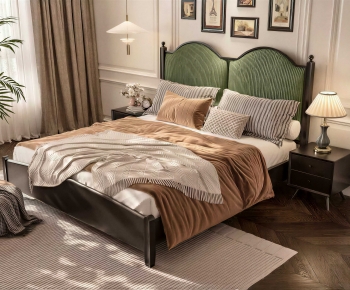 American Style Double Bed-ID:510870933