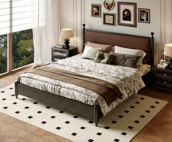 French Style Double Bed-ID:347877986