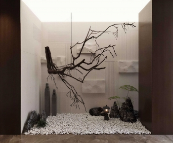 New Chinese Style Plant Landscaping-ID:537791019