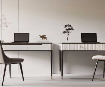 Modern Computer Desk And Chair-ID:133879901