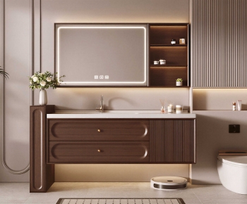 New Chinese Style Bathroom Cabinet-ID:225049977