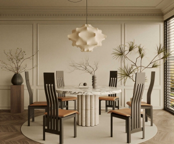 Wabi-sabi Style Dining Room-ID:945627937