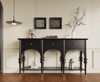 French Style Entrance Cabinet-ID:382957946