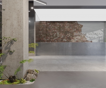 Industrial Style Office Reception Desk-ID:131340034