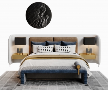 Modern Double Bed-ID:561271914