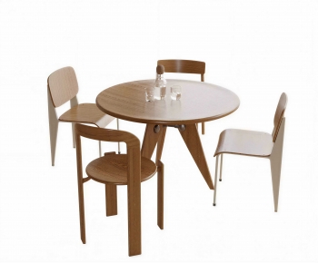 Modern Dining Table And Chairs-ID:370390895