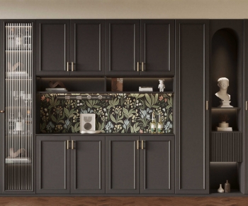 French Style Wine Cabinet-ID:104562042