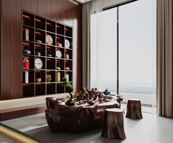 Chinese Style Tea Tables And Chairs-ID:694652083