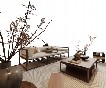 New Chinese Style Sofa Combination-ID:653639083