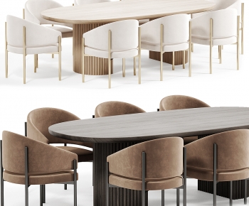 Modern Dining Table And Chairs-ID:899584051