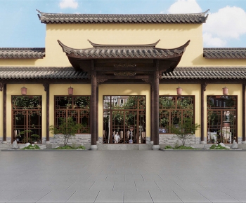 Chinese Style Building Appearance-ID:121685988