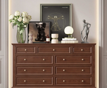 American Style Entrance Cabinet-ID:798690083