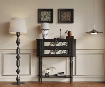 French Style Entrance Cabinet-ID:367151026