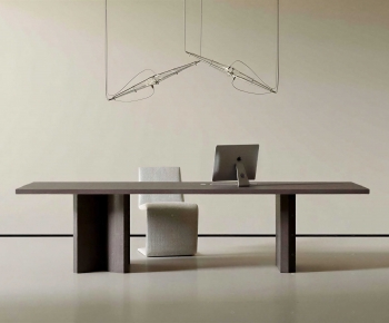 Modern Computer Desk And Chair-ID:488858945