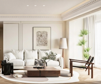 French Style A Living Room-ID:221989248