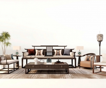 New Chinese Style Sofa Combination-ID:908109904