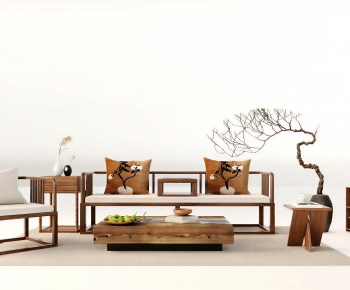 New Chinese Style Sofa Combination-ID:734508992
