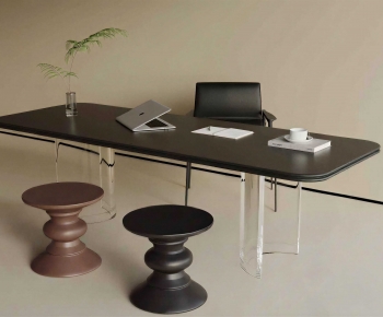 Modern Computer Desk And Chair-ID:411680949