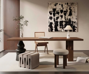 Modern Computer Desk And Chair-ID:853868014