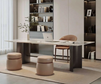 Modern Computer Desk And Chair-ID:266748914