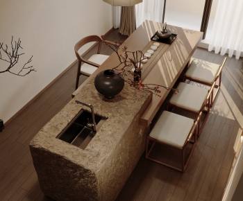 Wabi-sabi Style Tea Tables And Chairs-ID:547945984