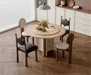 French Style Dining Table And Chairs-ID:461810116