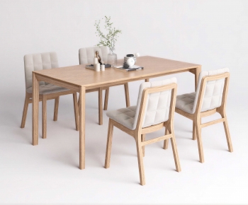 Nordic Style Dining Table And Chairs-ID:336893084