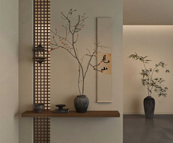 New Chinese Style Hallway-ID:752106901