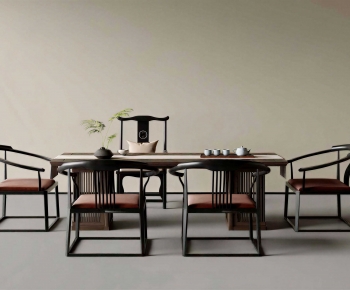 New Chinese Style Tea Tables And Chairs-ID:610420948