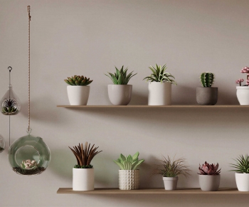 Modern Potted Green Plant-ID:769751073