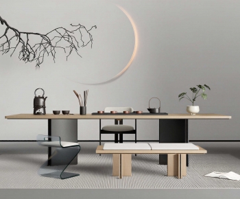 New Chinese Style Tea Tables And Chairs-ID:599562889