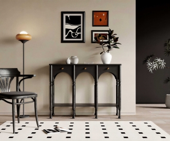 French Style Entrance Cabinet-ID:533229113