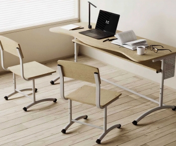 Modern Computer Desk And Chair-ID:399991045
