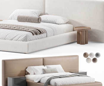 Modern Double Bed-ID:536719083