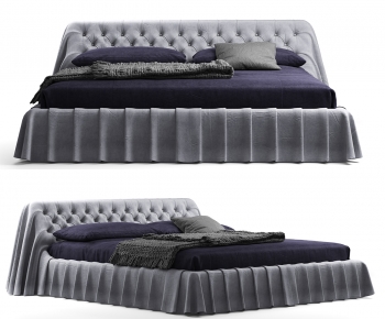 Modern Double Bed-ID:953517917