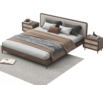 Modern Double Bed-ID:824836024