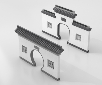 Chinese Style Landscape Wall-ID:345263008