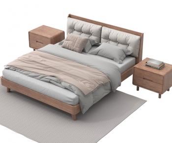 Modern Double Bed-ID:484628923