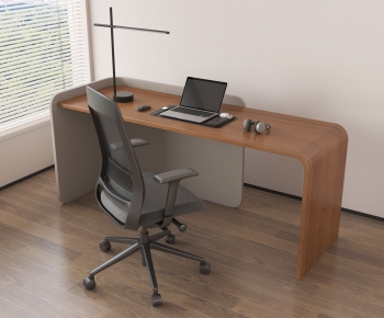 Modern Office Desk And Chair-ID:418268925