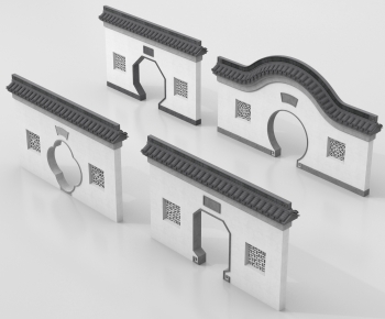 Chinese Style Landscape Wall-ID:460763932