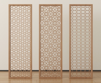 New Chinese Style Wooden Screen Partition-ID:502587082