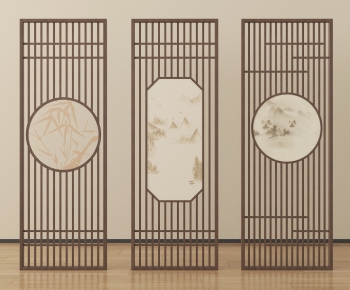 New Chinese Style Wooden Screen Partition-ID:517604111