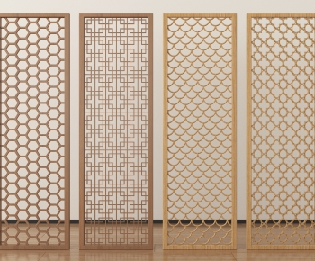 New Chinese Style Wooden Screen Partition-ID:441617016