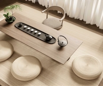 Japanese Style Tea Tables And Chairs-ID:229639058