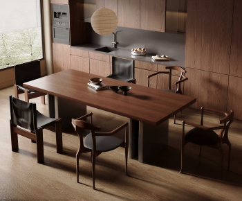 Modern Dining Table And Chairs-ID:175446995